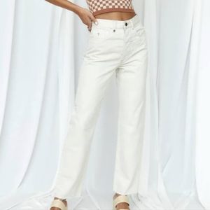 Thrills Paige Jeans Free People NWOT Vintage Bone